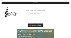 Desktop Screenshot of cantalawomenschoir.com