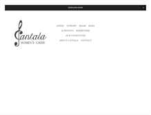 Tablet Screenshot of cantalawomenschoir.com